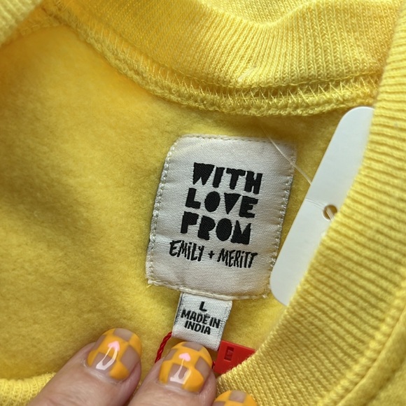 With Love from Emily + Meritt ~ Yellow Seas the Day Sweatshirt ~ Large - Picture 5 of 17